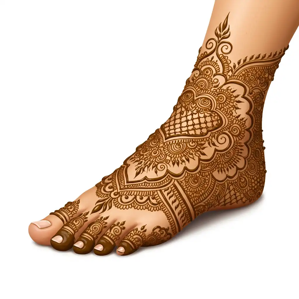 Leg mehndi design 90 Leg mehndi design 90