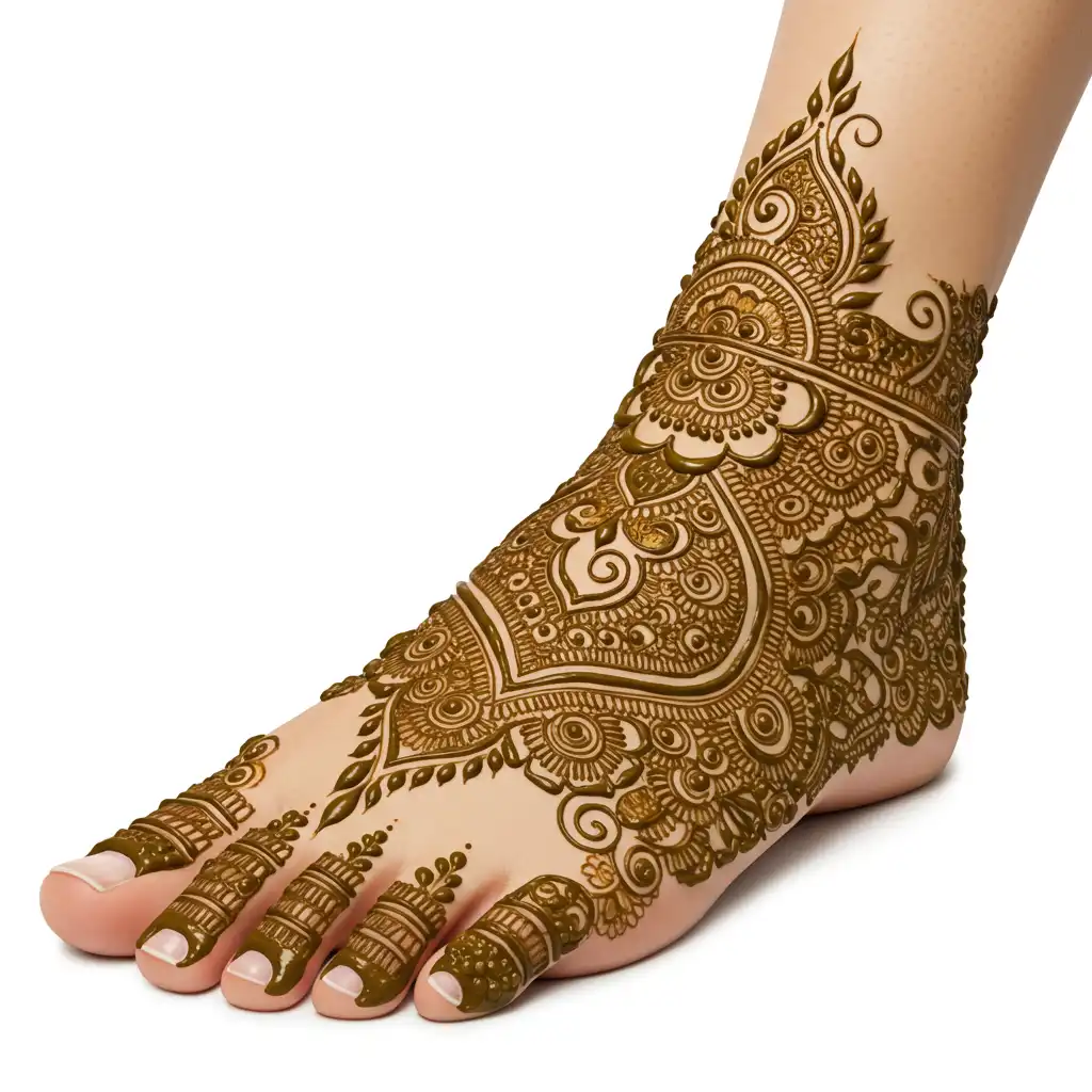 Leg mehndi design 97 Leg mehndi design 97