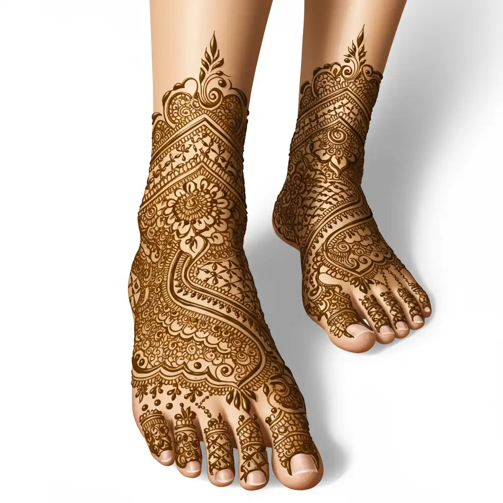 Leg mehndi design 99 Leg mehndi design 99